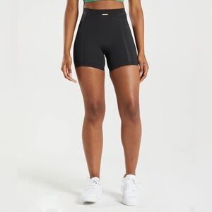 Whitney Mesh Shorts Black High-Waisted